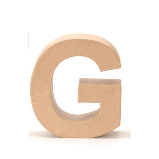 Papp-Buchstaben G 17,5x5,5cm